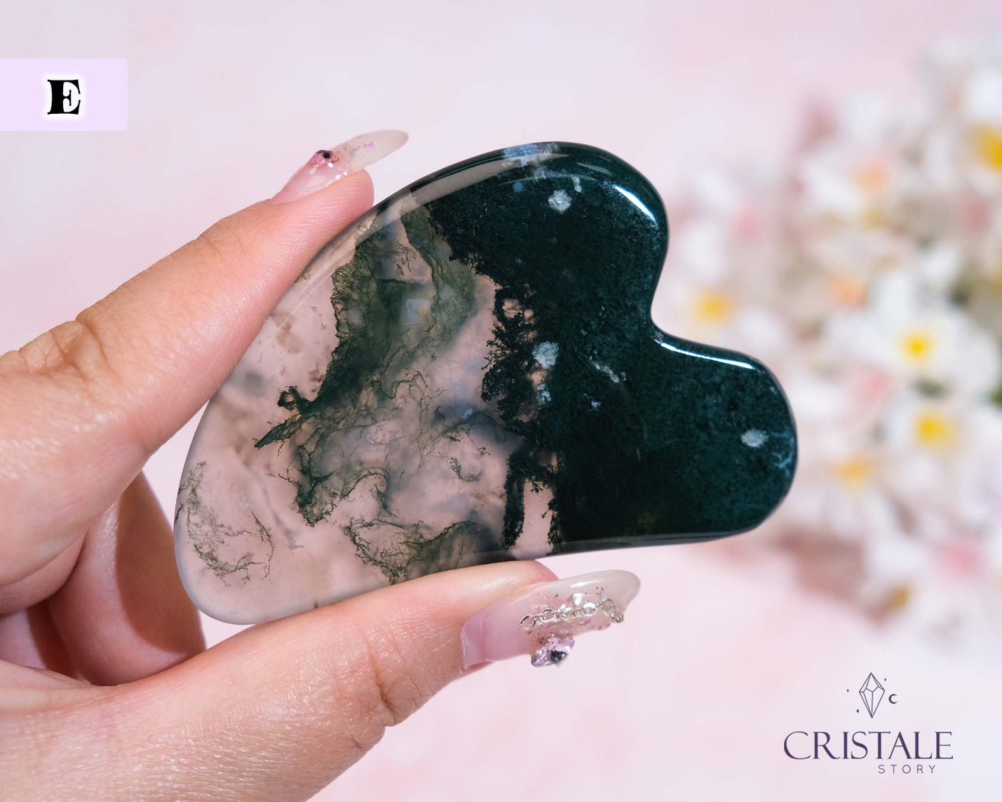 Moss Agate Gua Sha | PICK YOUR OWN