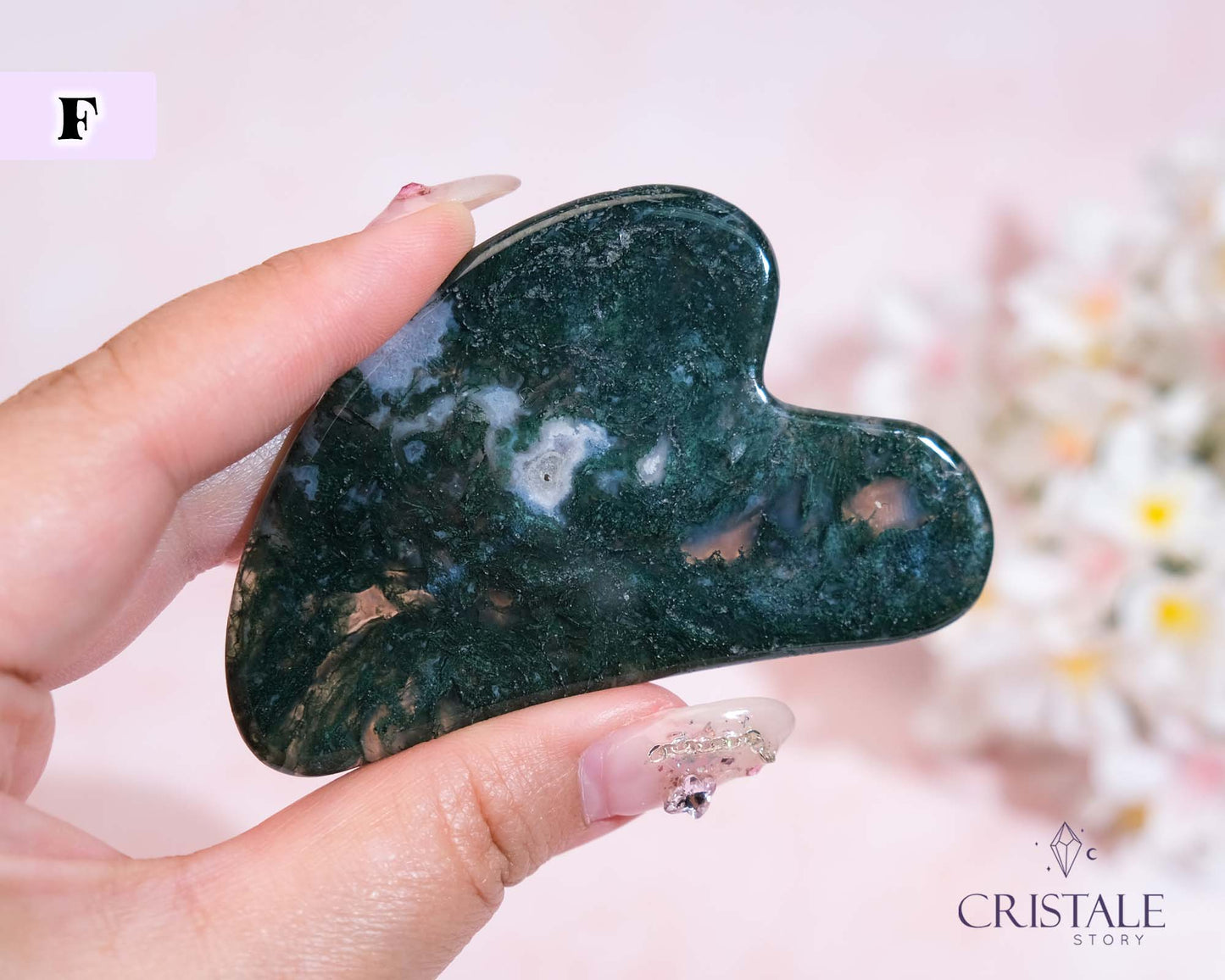 Moss Agate Gua Sha | PICK YOUR OWN