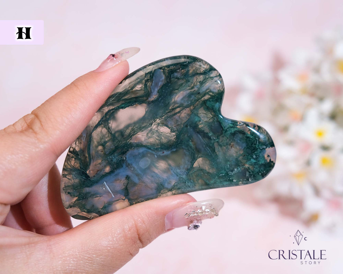 Moss Agate Gua Sha | PICK YOUR OWN