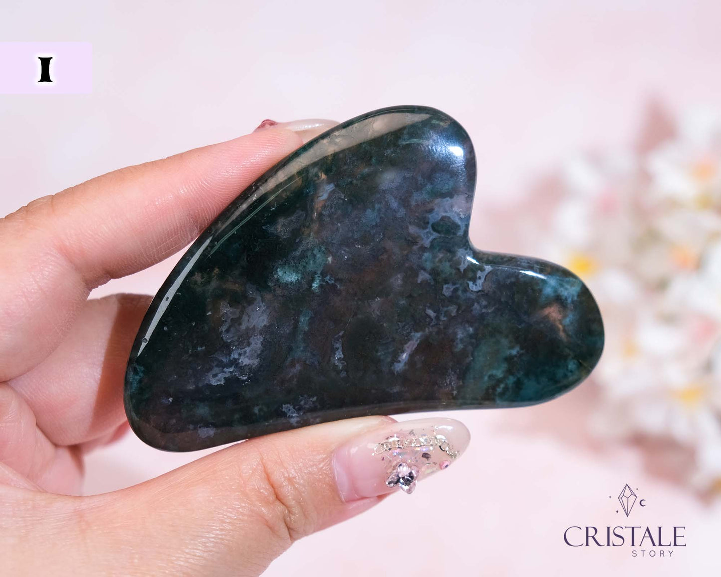 Moss Agate Gua Sha | PICK YOUR OWN