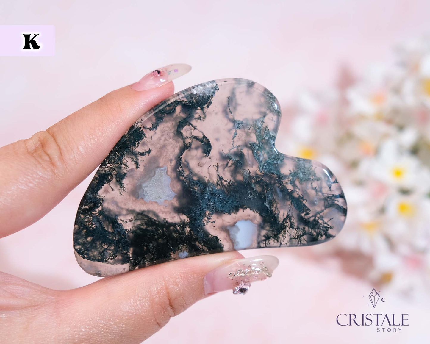 Moss Agate Gua Sha | PICK YOUR OWN