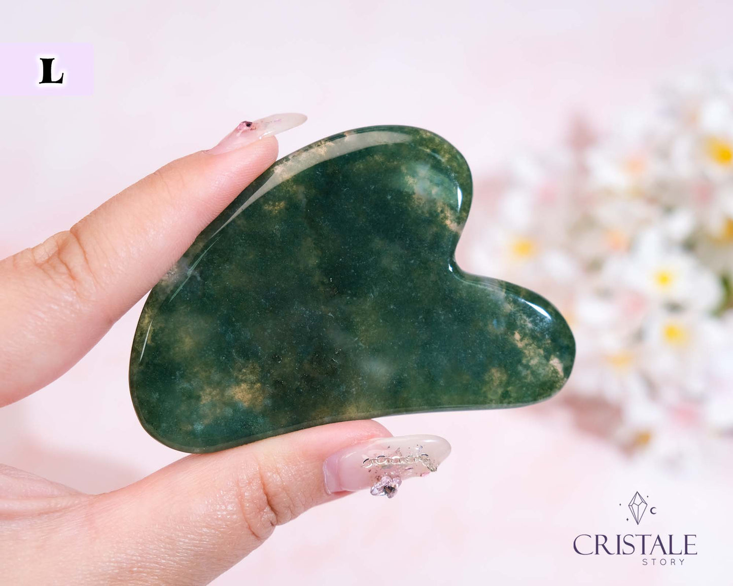 Moss Agate Gua Sha | PICK YOUR OWN