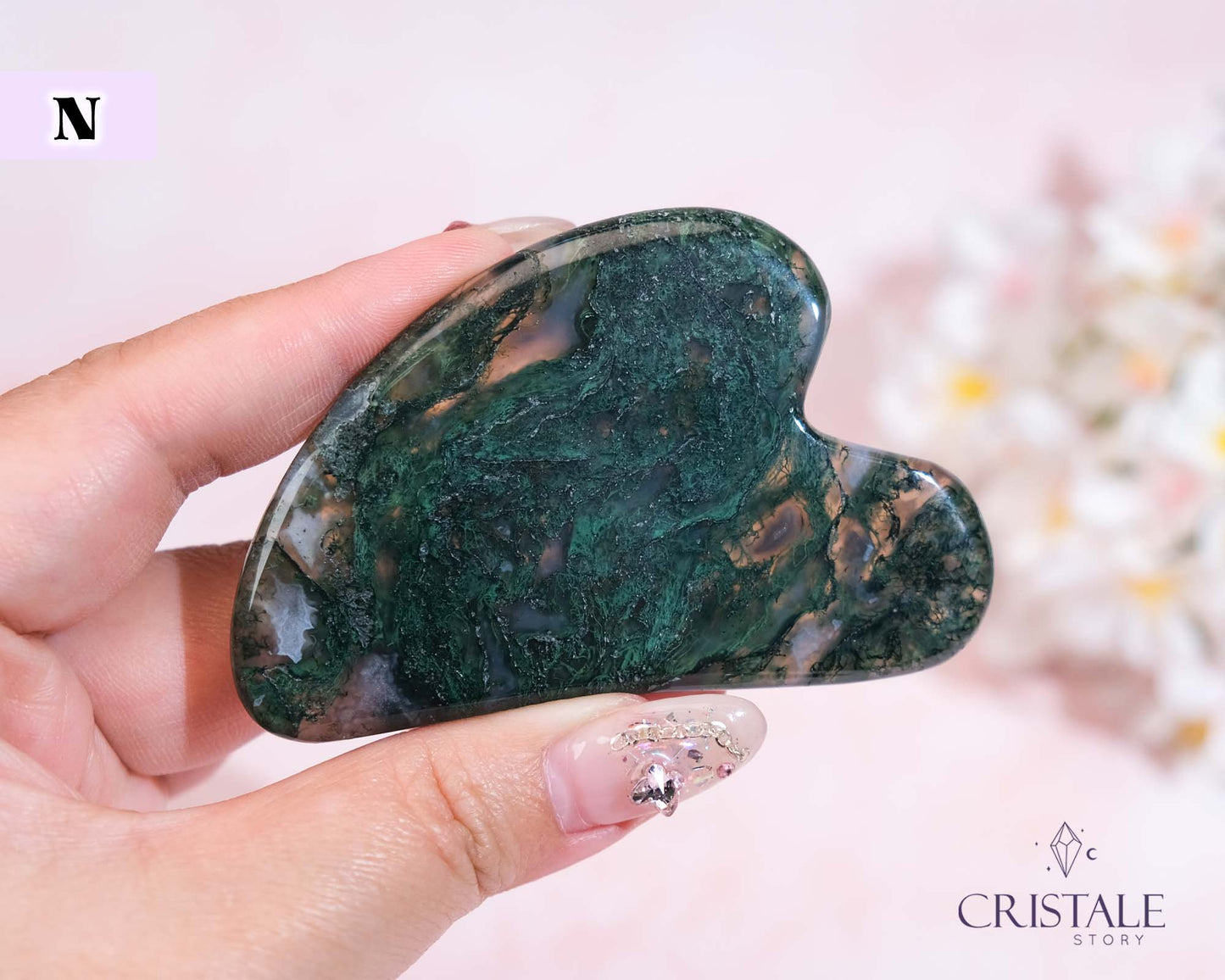 Moss Agate Gua Sha | PICK YOUR OWN