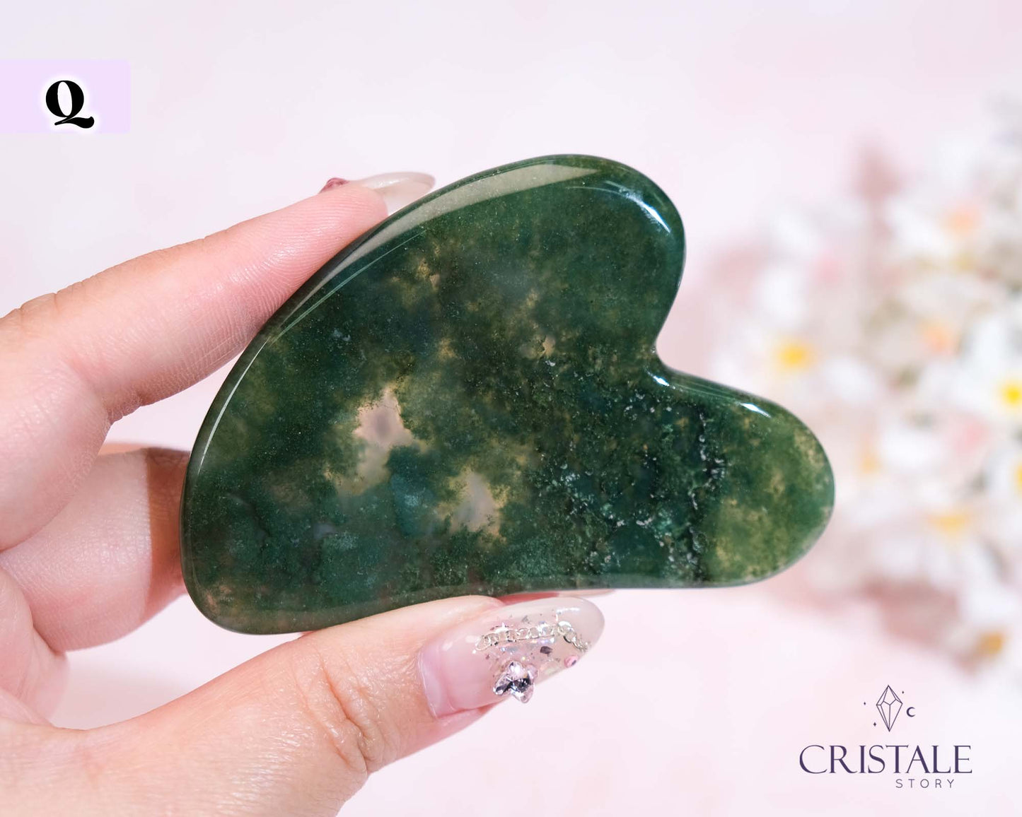 Moss Agate Gua Sha | PICK YOUR OWN