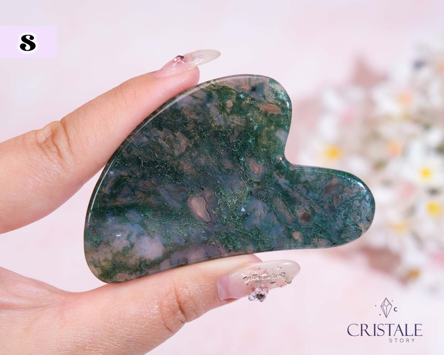 Moss Agate Gua Sha | PICK YOUR OWN