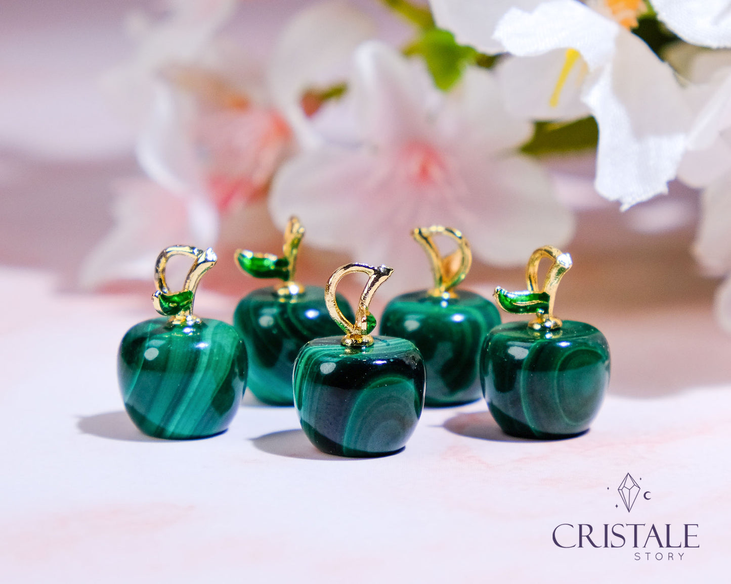 Malachite Mini Apple Pendant