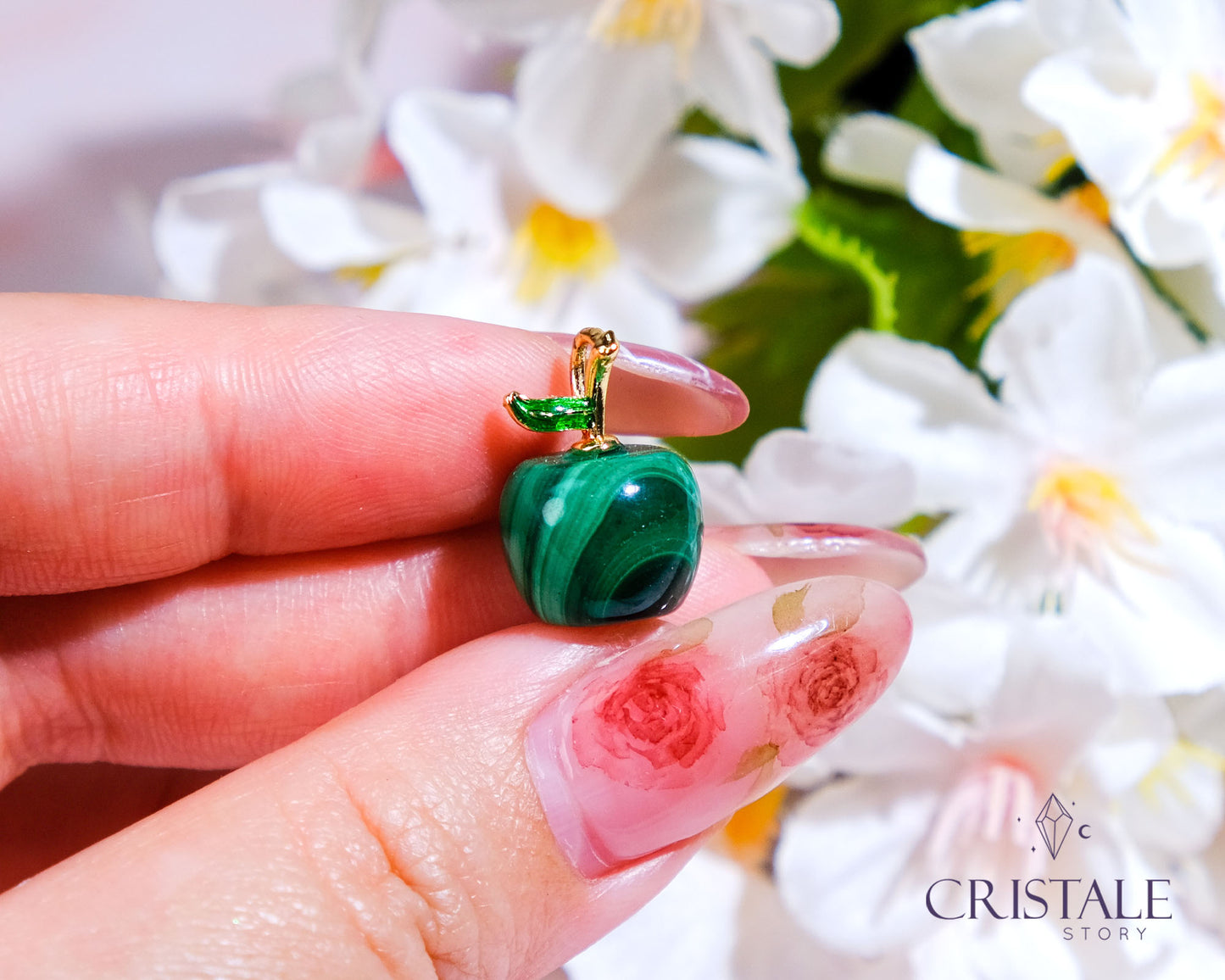 Malachite Mini Apple Pendant