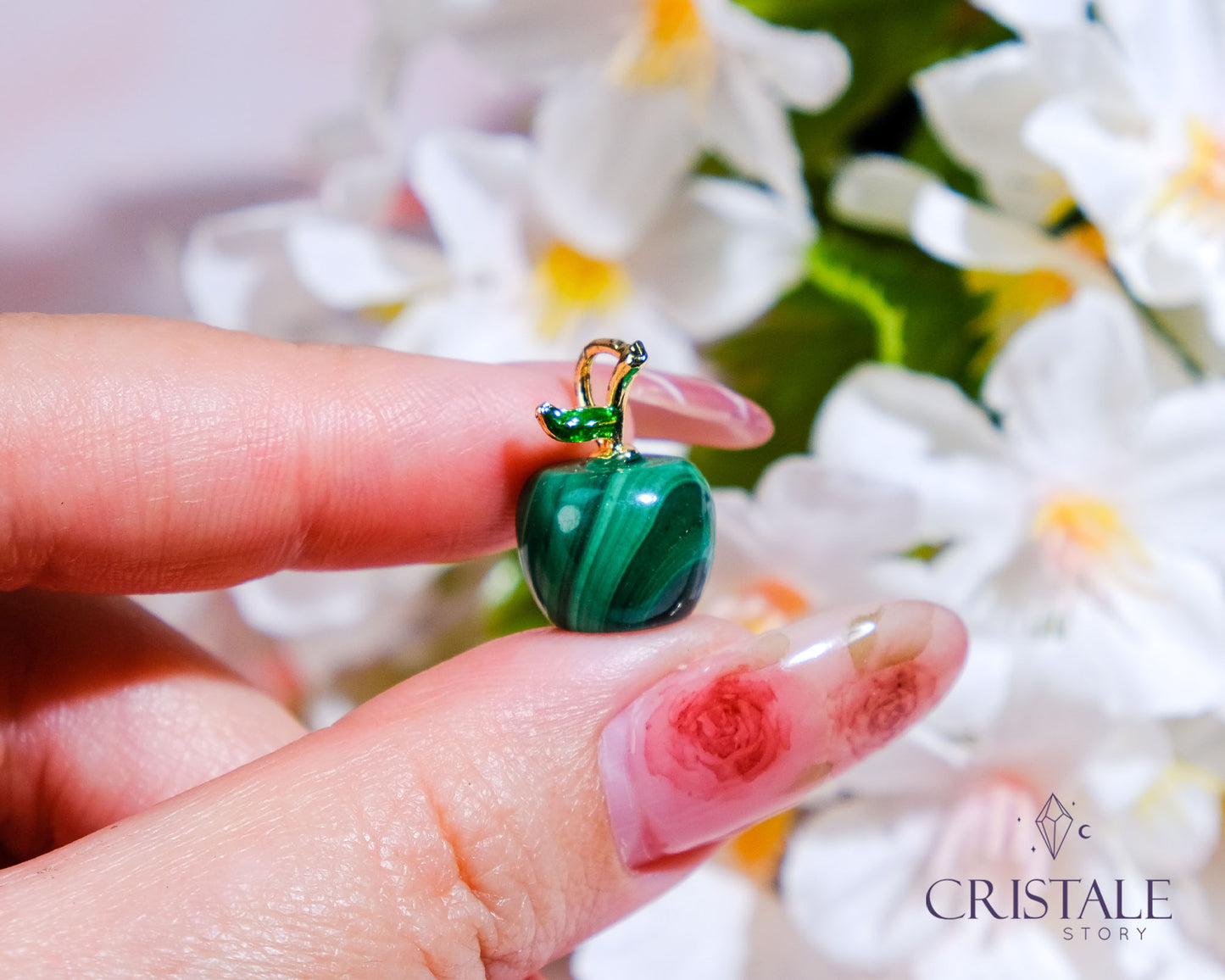 Malachite Mini Apple Pendant