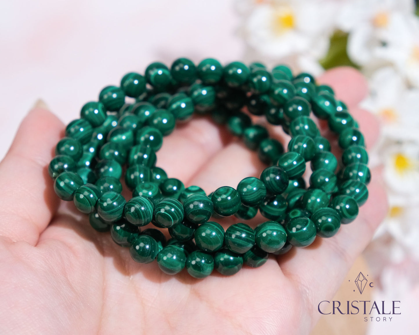 7mm Malachite Bracelet