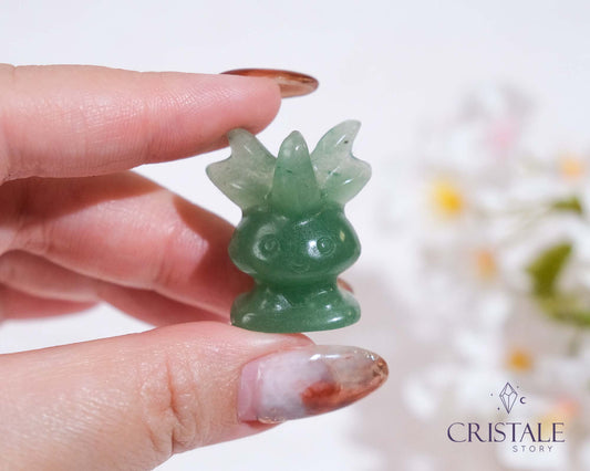 3cm Green Aventurine Oddish