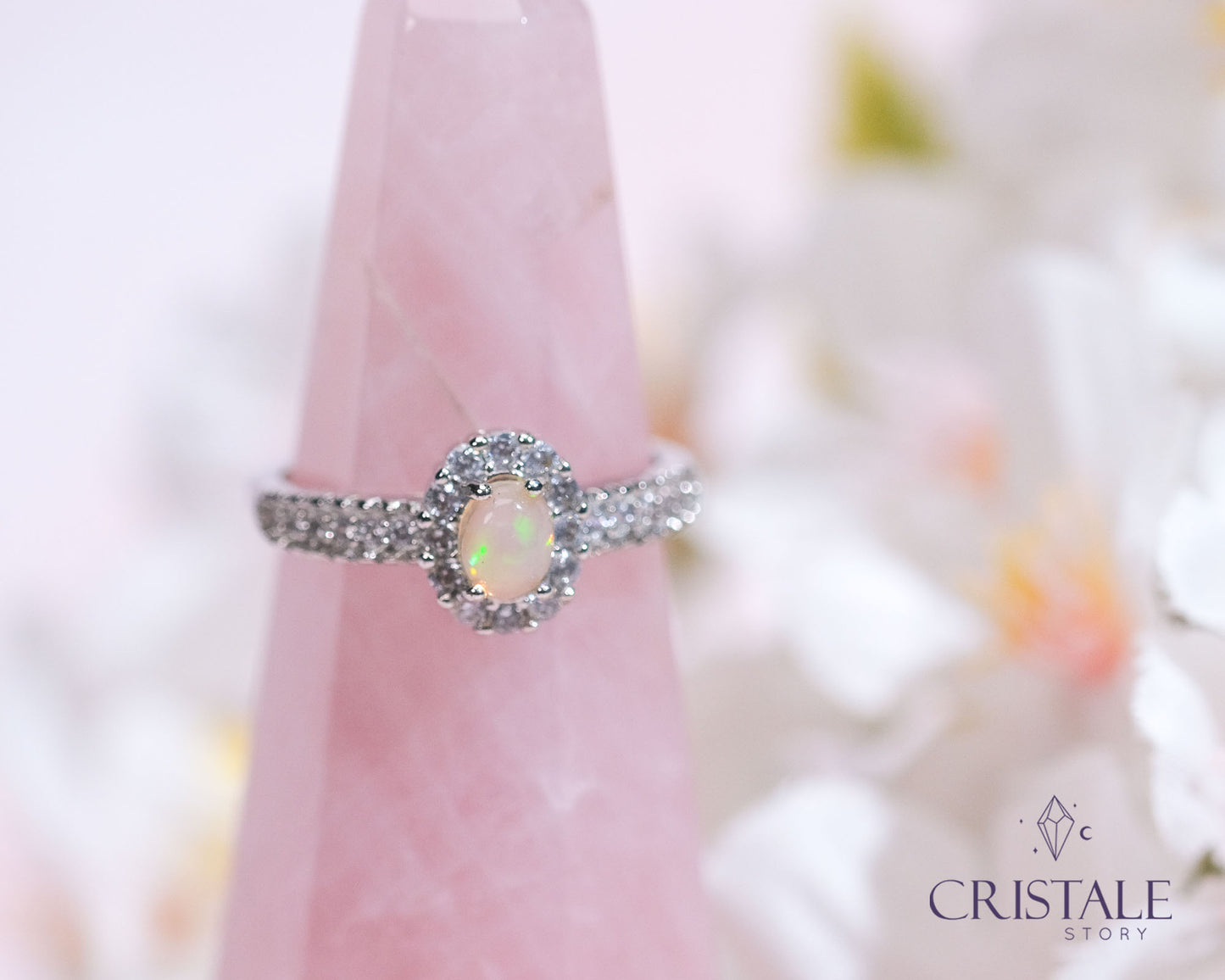 Dainty Opal Ring