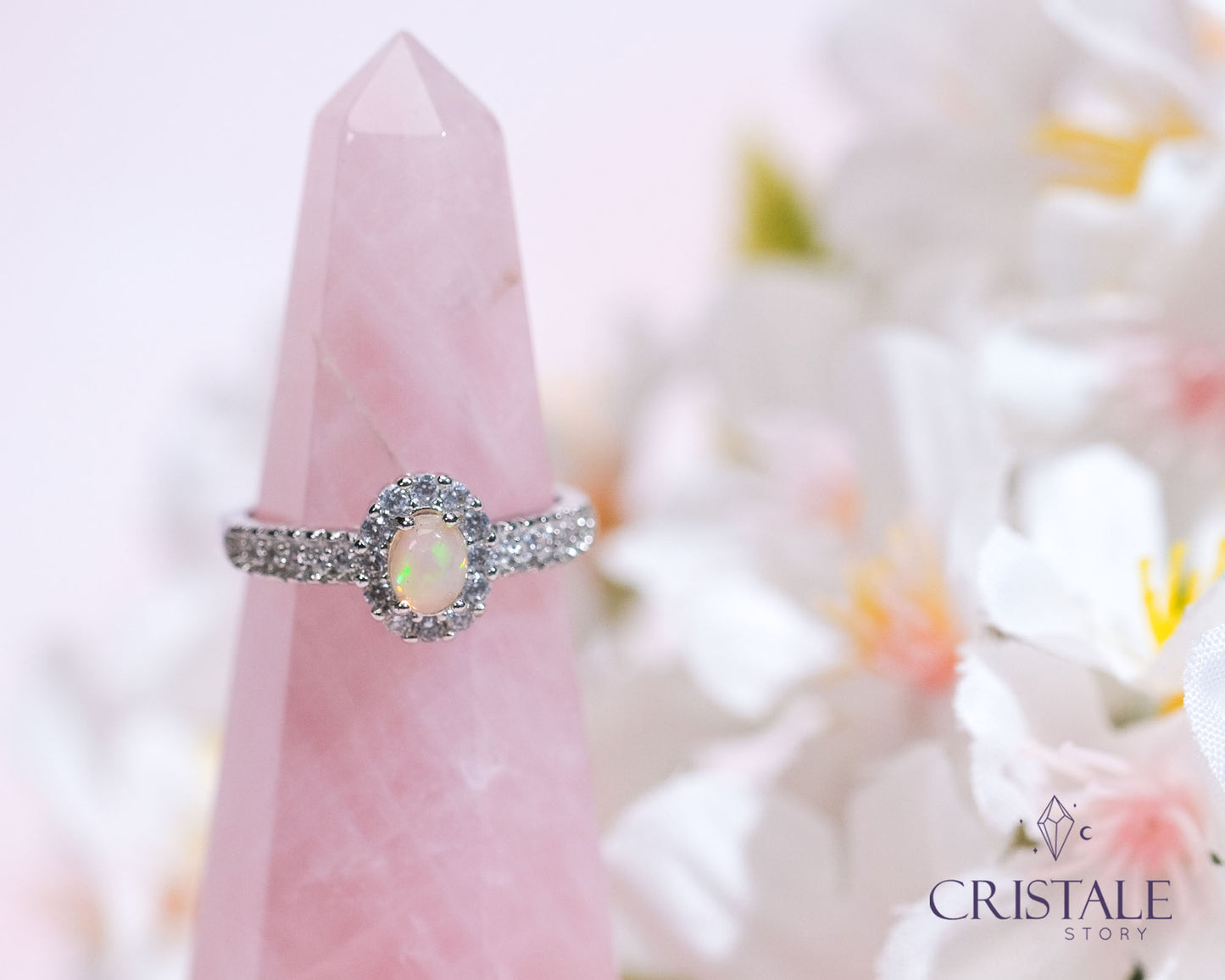 Dainty Opal Ring