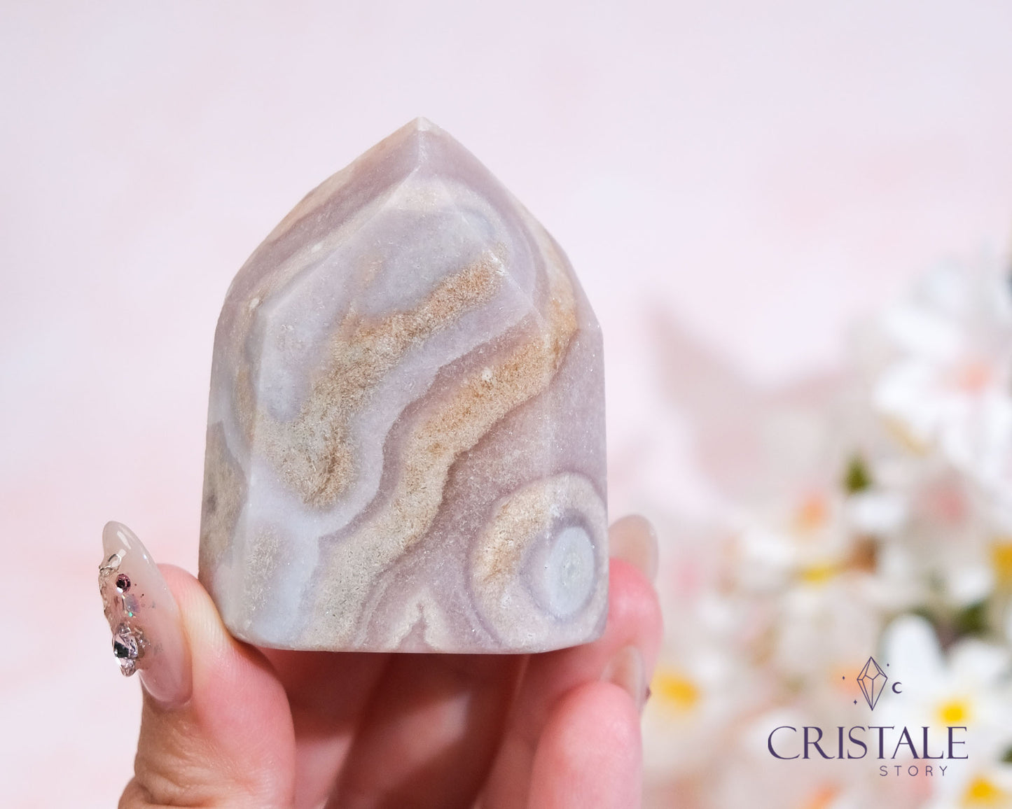 Pink Amethyst Point 101G