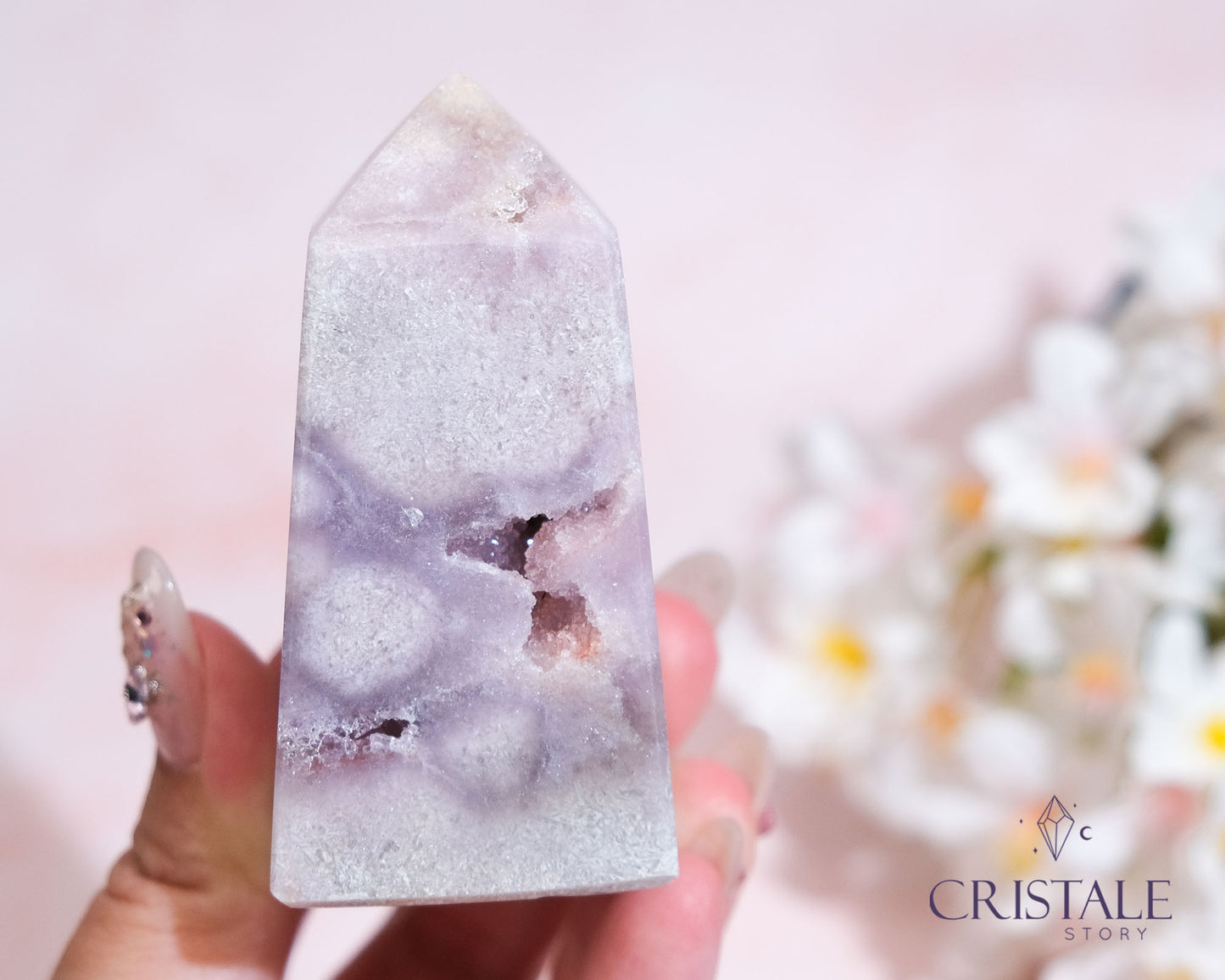 Pink Amethyst Point 159G