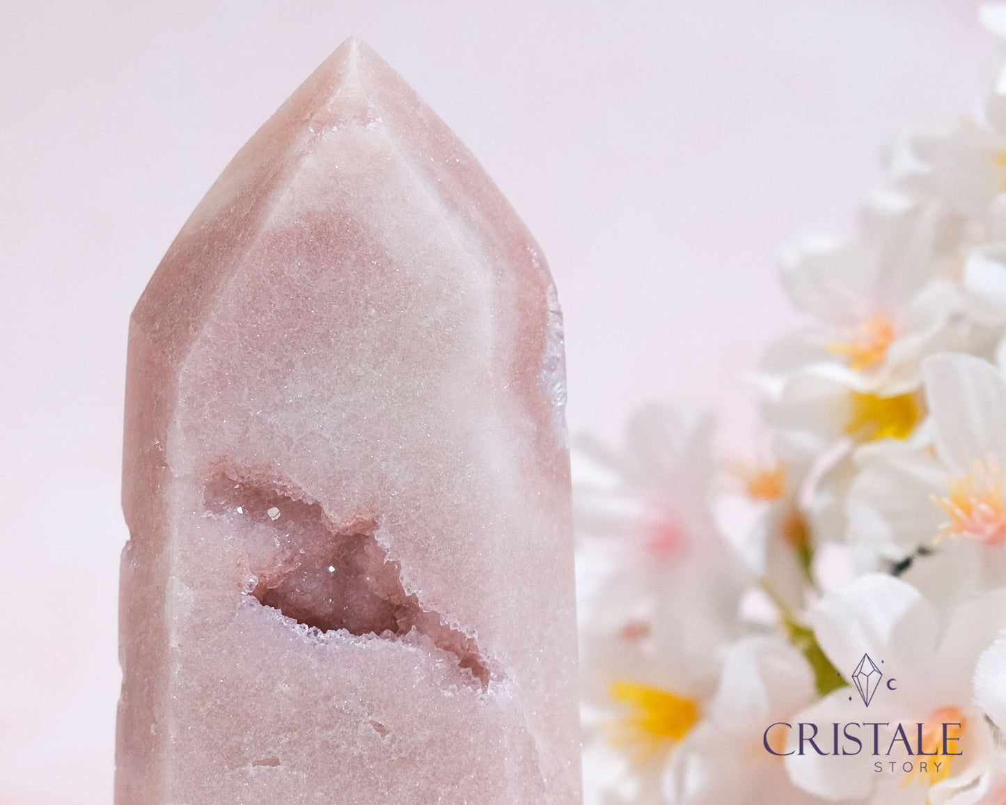 Pink Amethyst Point 185G