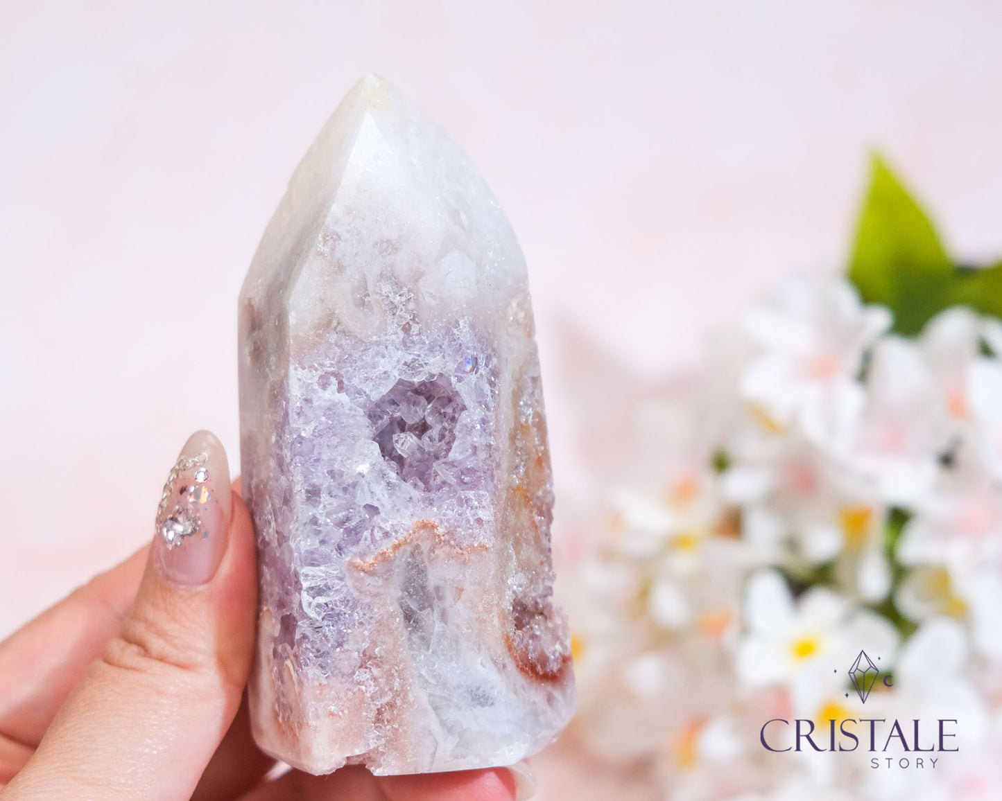 Pink Amethyst Point 230G