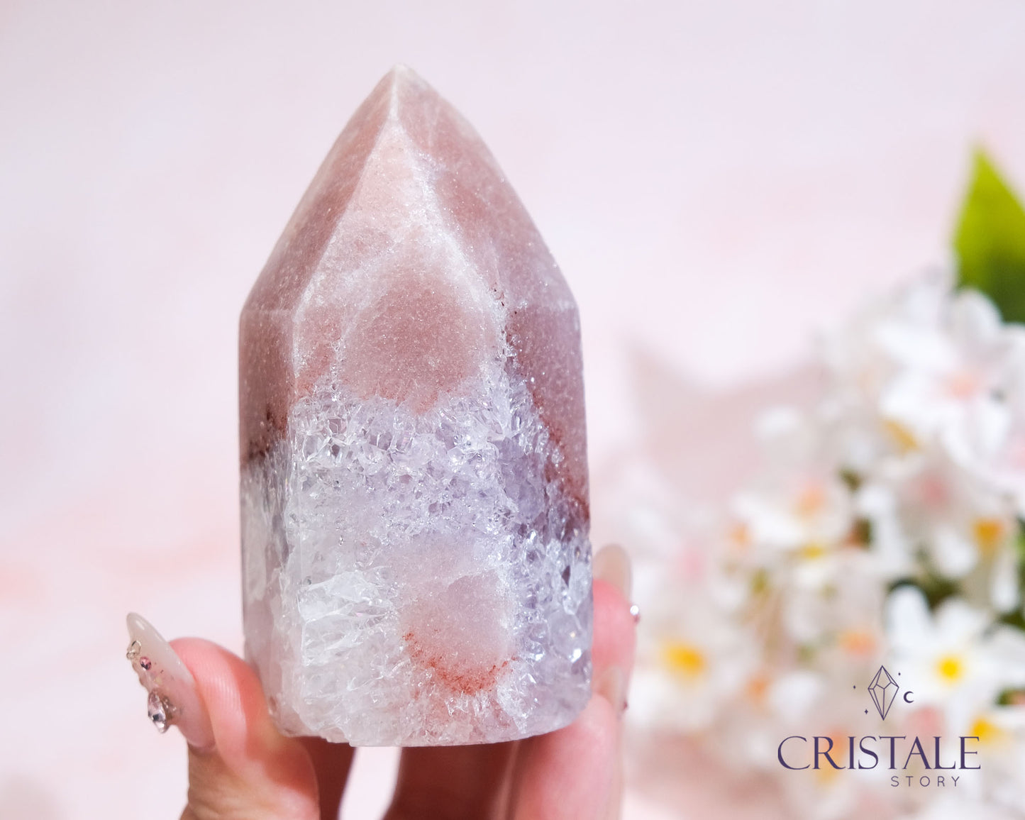 Pink Amethyst Point 241G