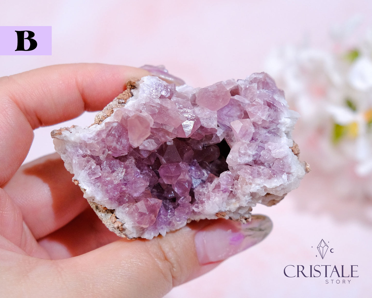 Raw Pink Amethyst Geode (Argentina)