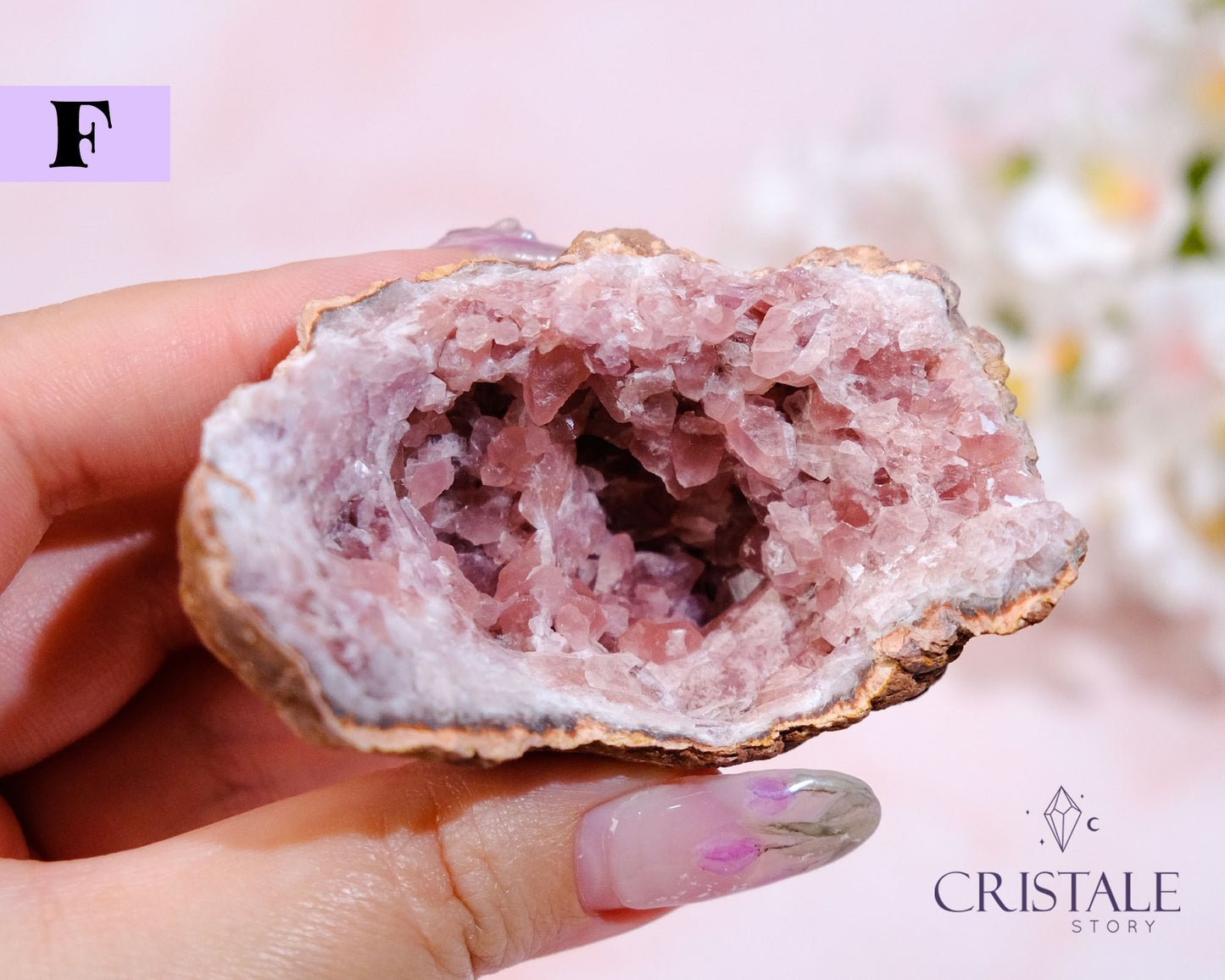 Raw Pink Amethyst Geode (Argentina)