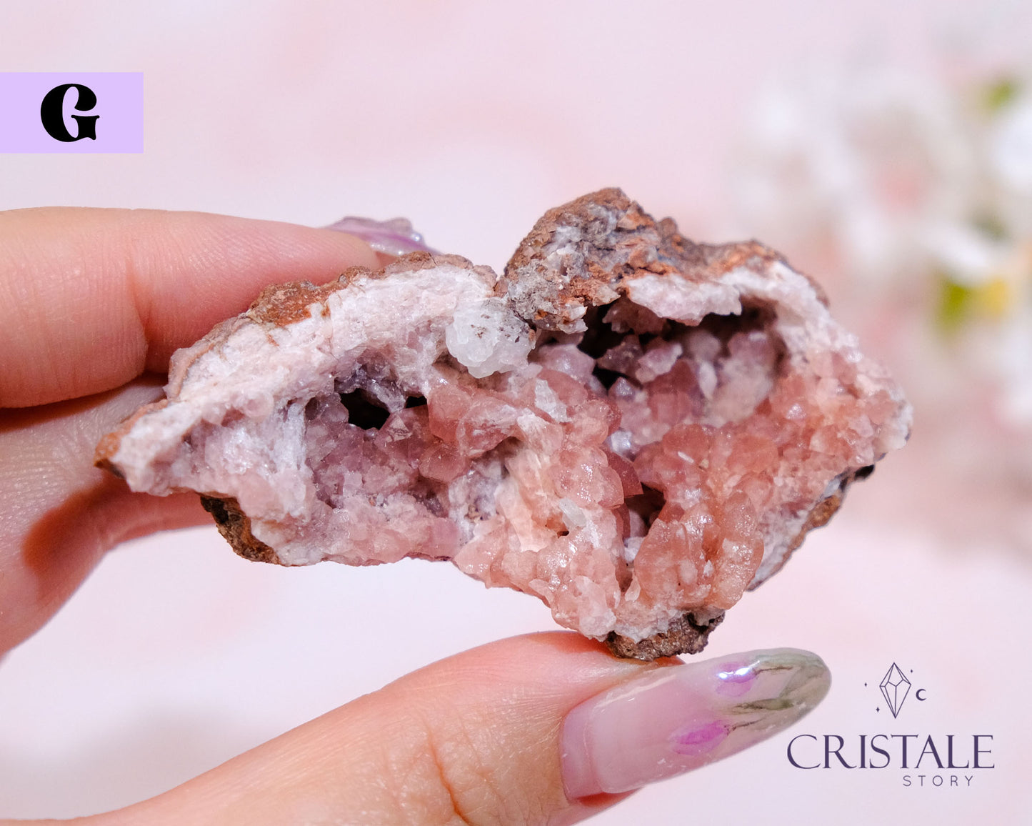 Raw Pink Amethyst Geode (Argentina)