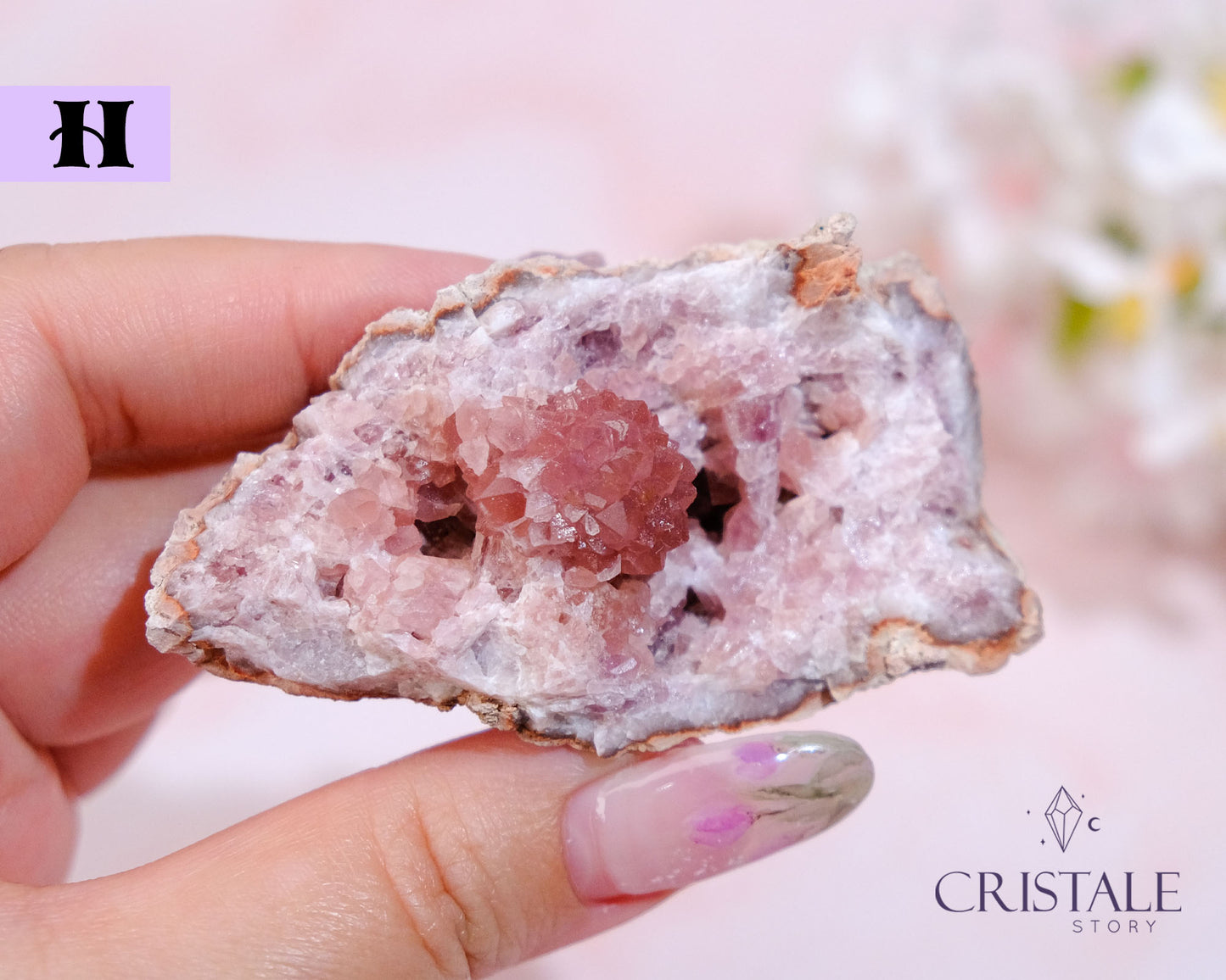 Raw Pink Amethyst Geode (Argentina)