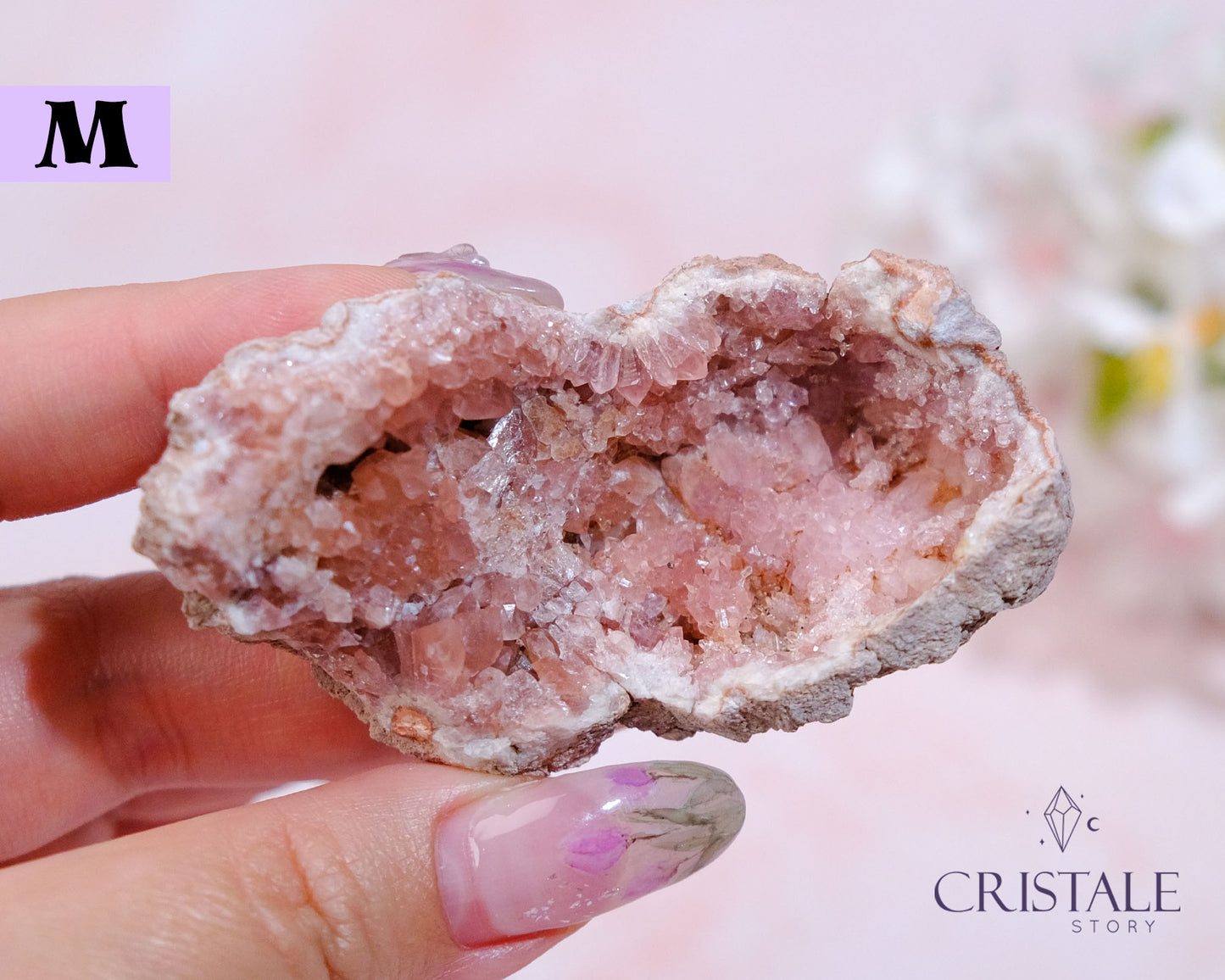 Raw Pink Amethyst Geode (Argentina)