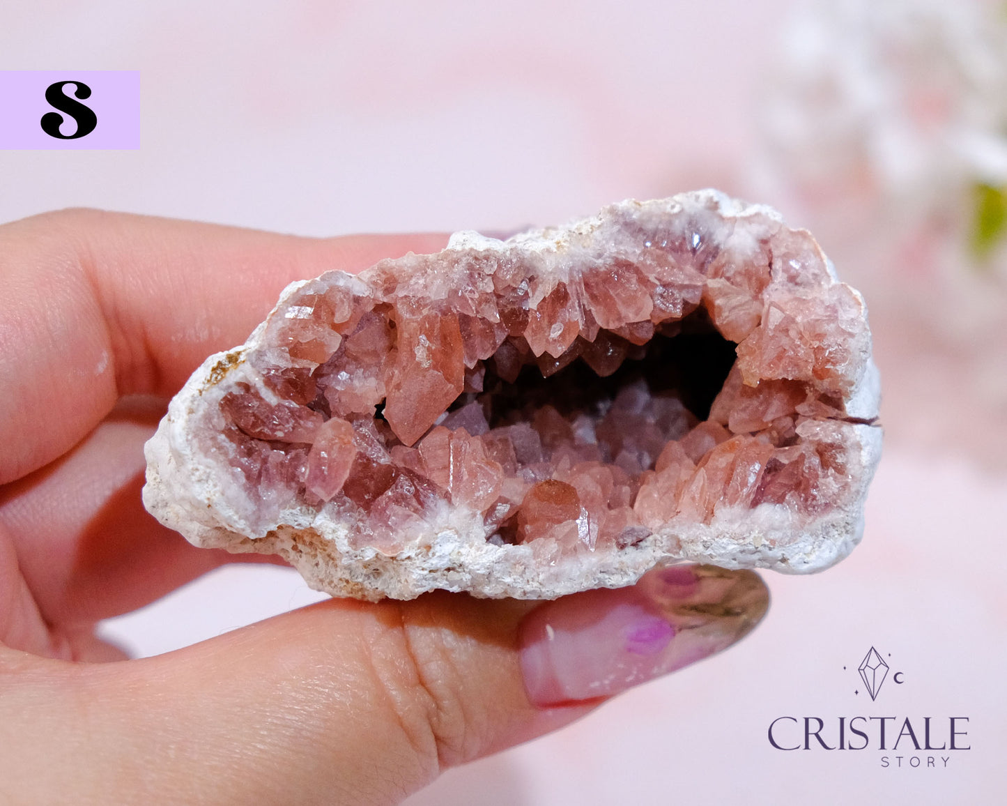 Raw Pink Amethyst Geode (Argentina)