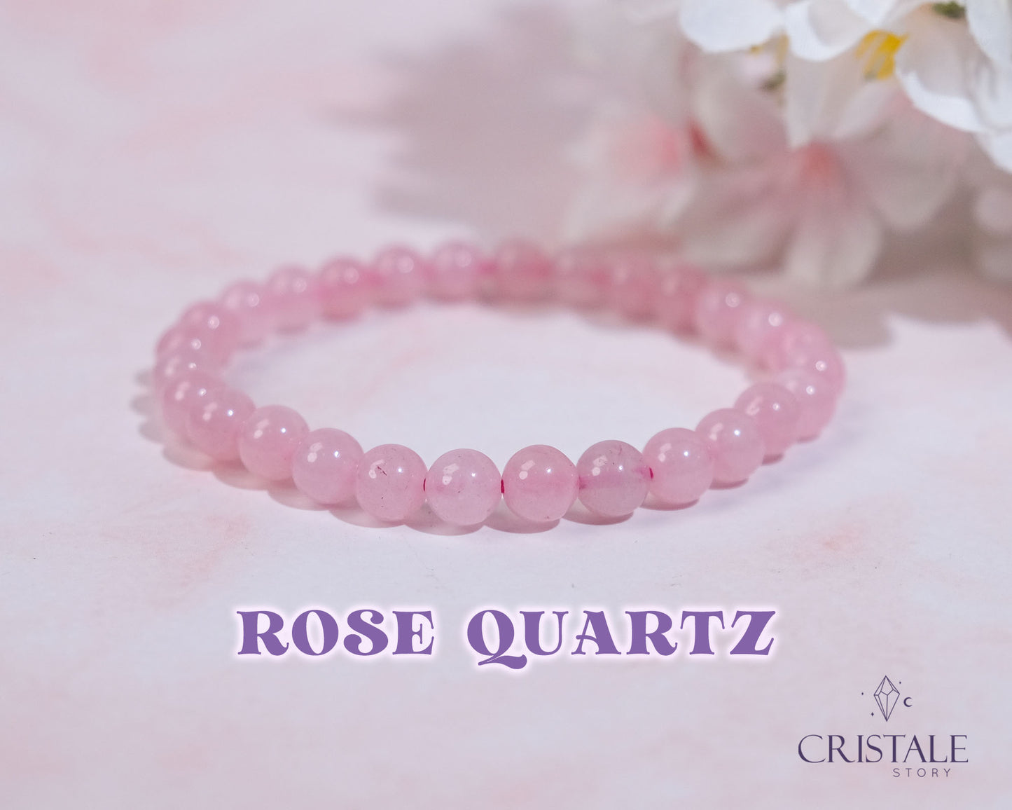 6mm Rose Quartz Bracelet