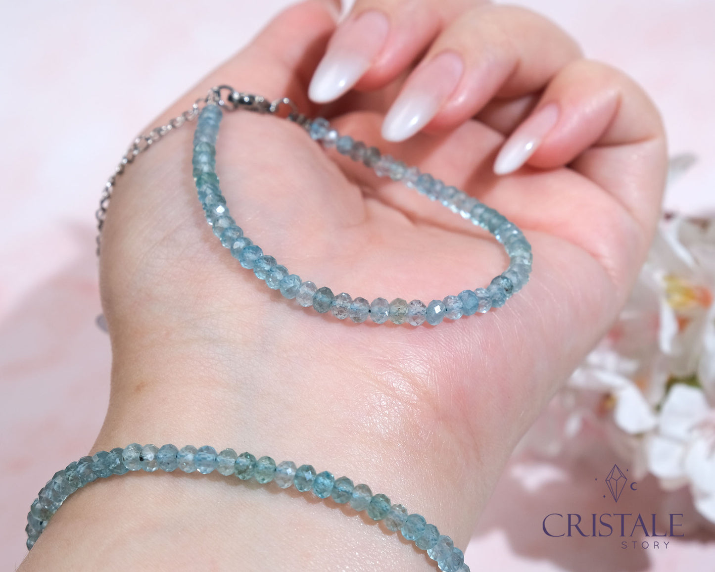 Sky Apatite Dainty Bracelet