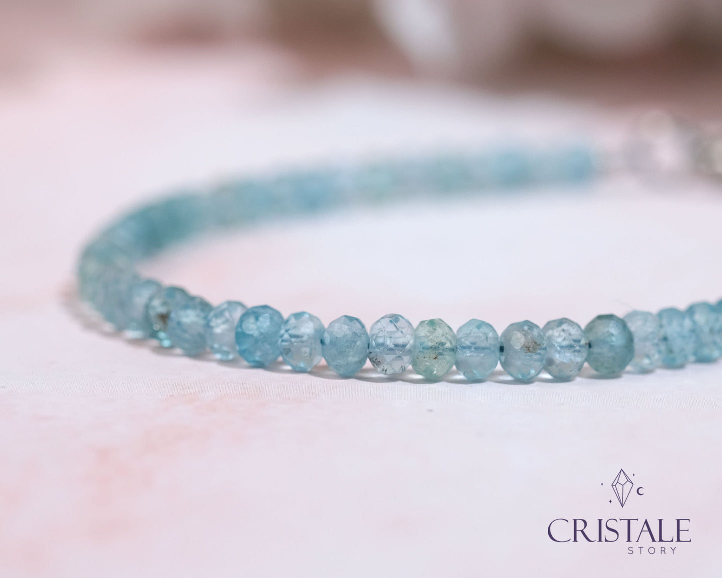 Sky Apatite Dainty Bracelet