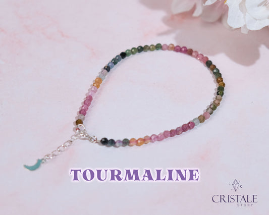 Faceted Watermelon Tourmaline Bracelet