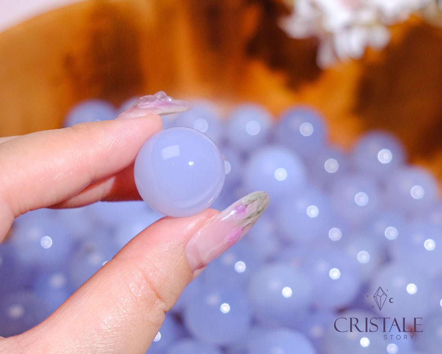 Blue Chalcedony Sphere 21mm