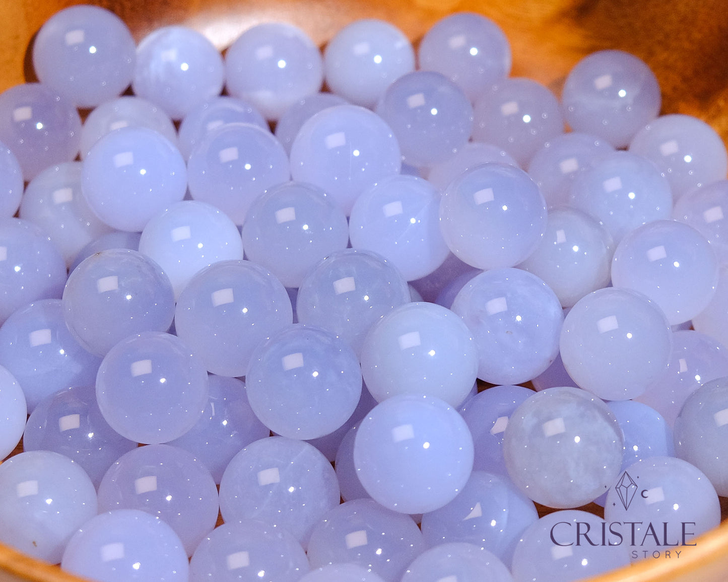 Blue Chalcedony Sphere 21mm