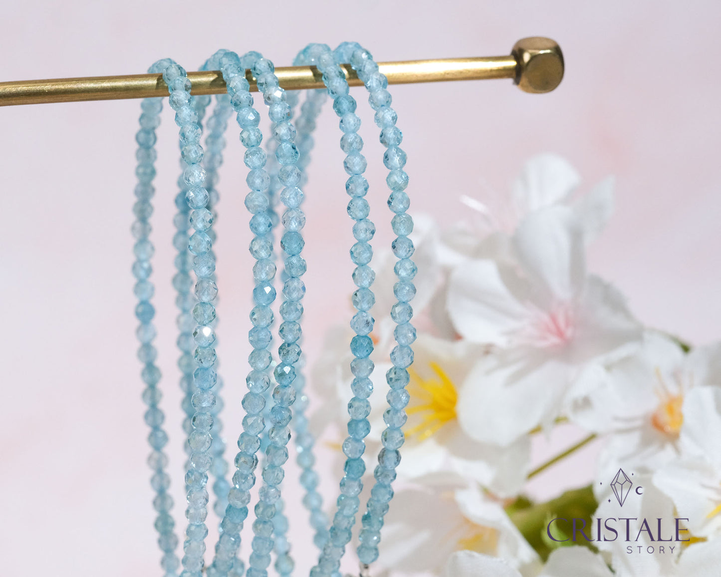 High Quality Sky Apatite Dainty Bracelet