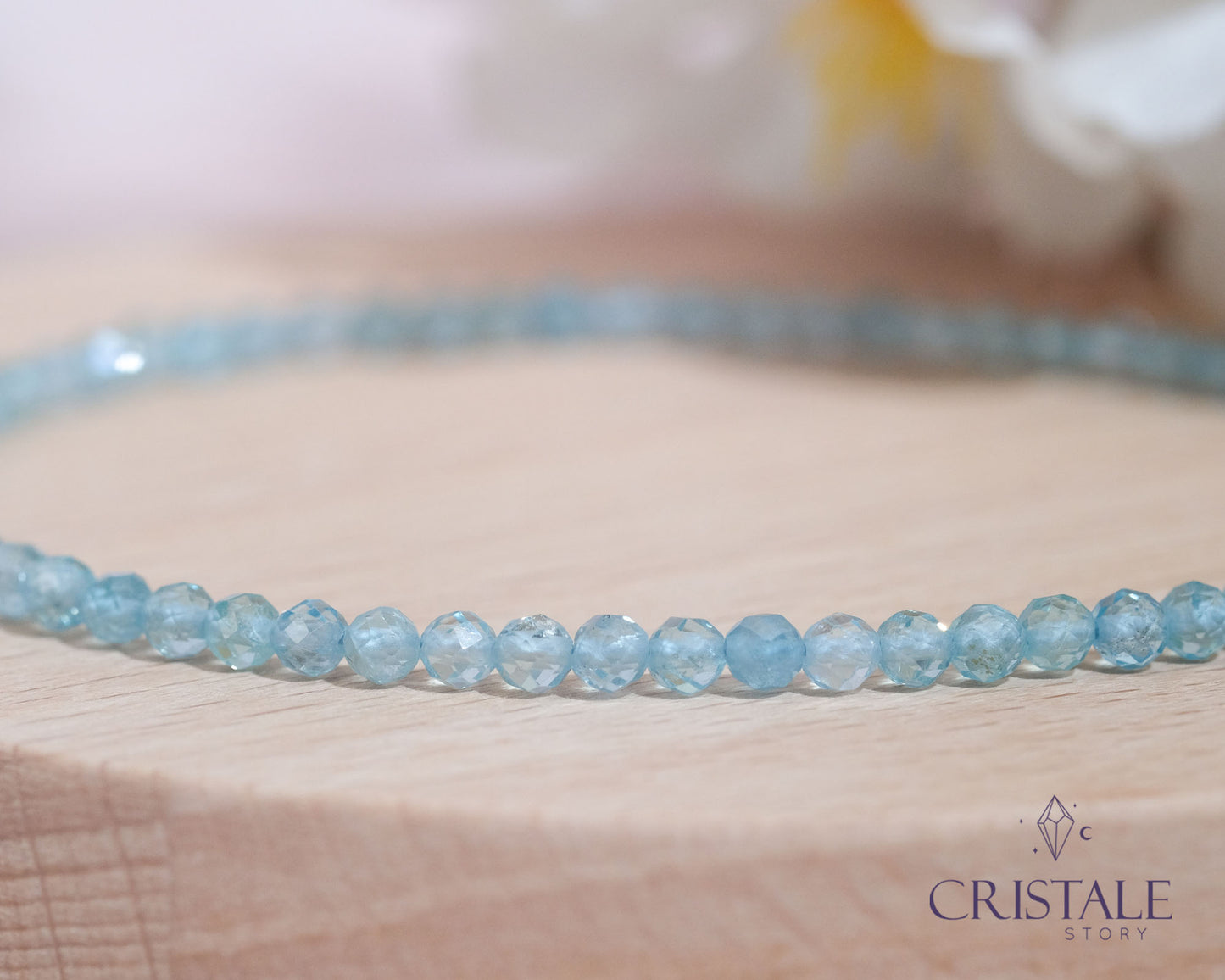 High Quality Sky Apatite Dainty Bracelet