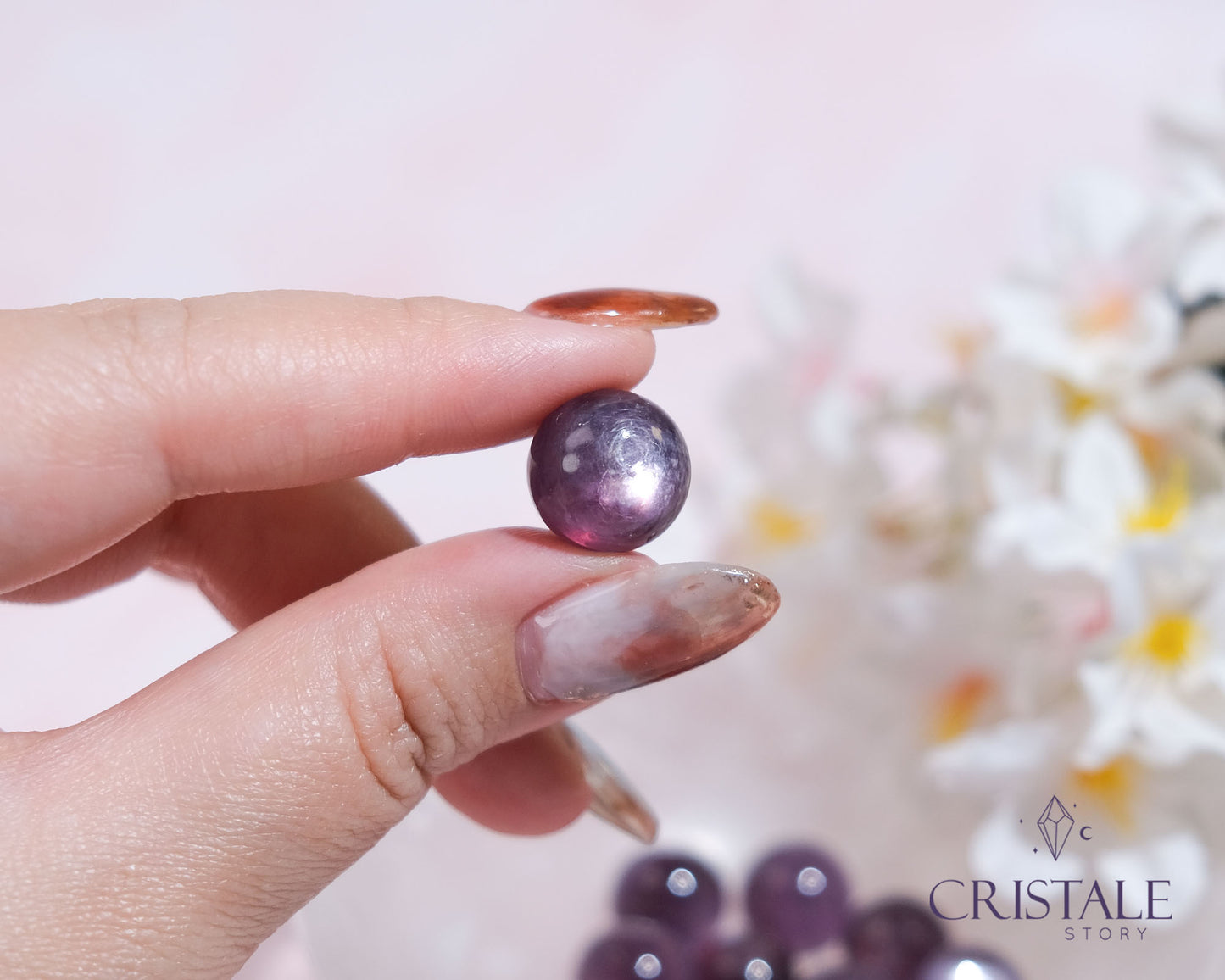 Gem Lepidolite Mini Sphere