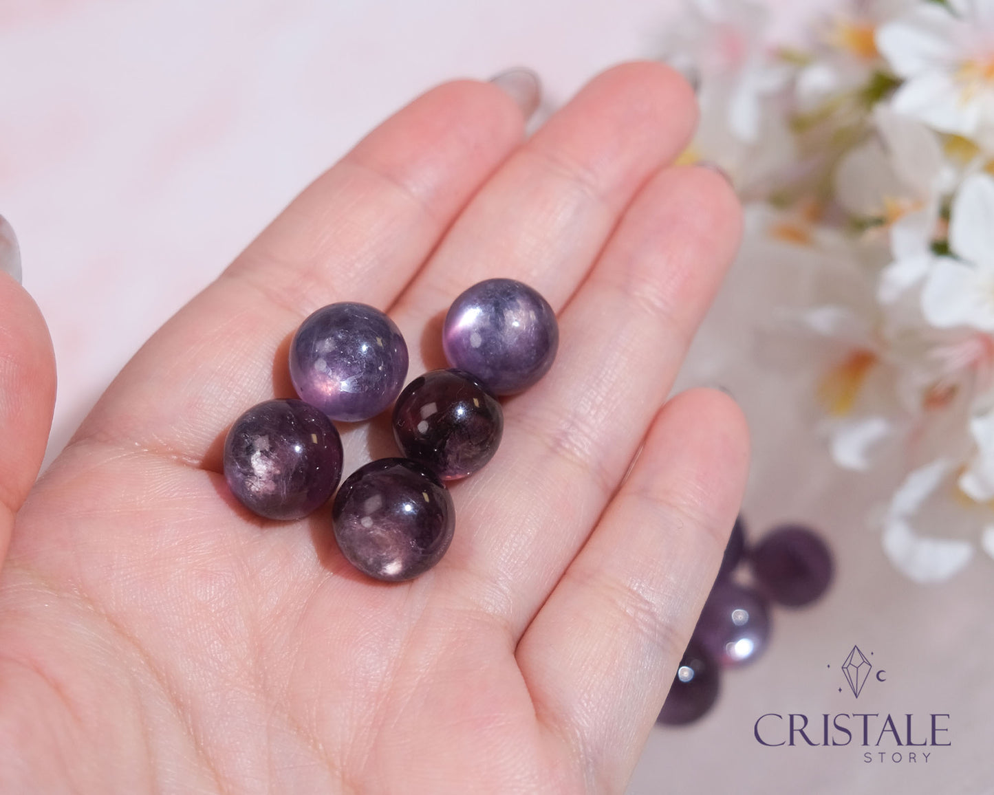 Gem Lepidolite Mini Sphere