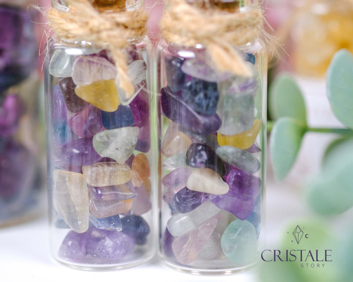 Fluorite Chips Jar