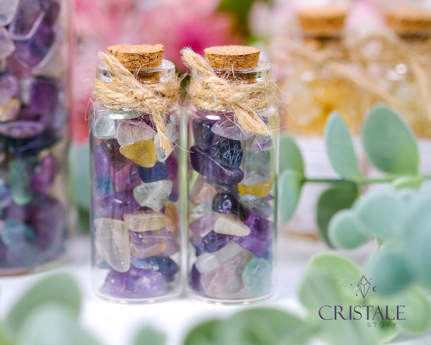 Fluorite Chips Jar