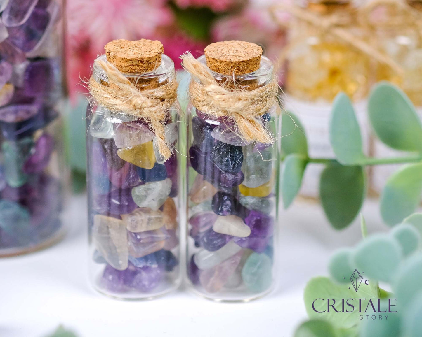 Fluorite Chips Jar