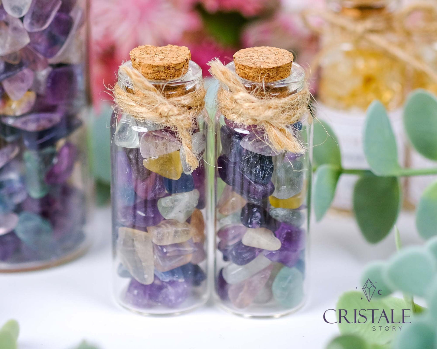 Fluorite Chips Jar