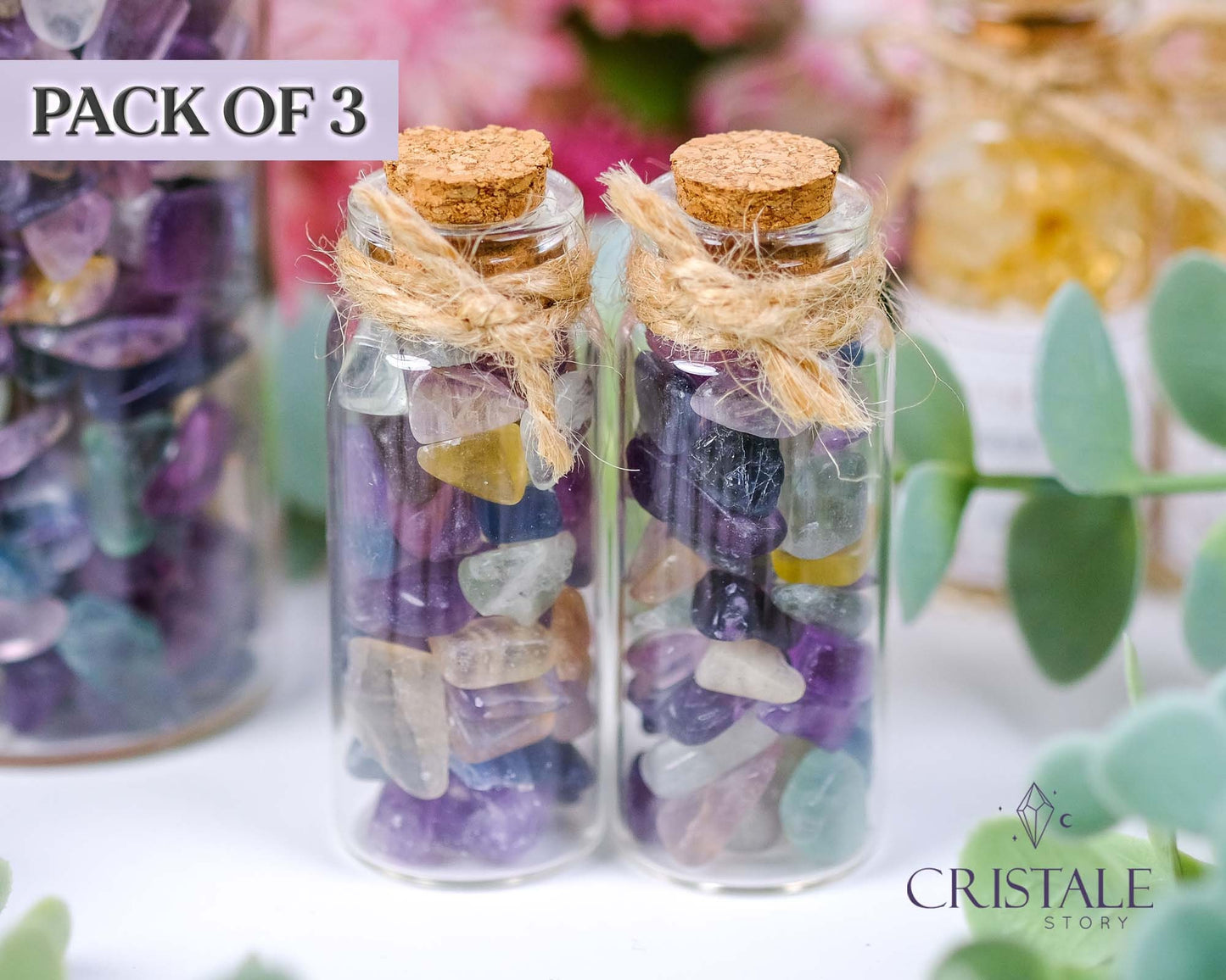 Fluorite Chips Jar