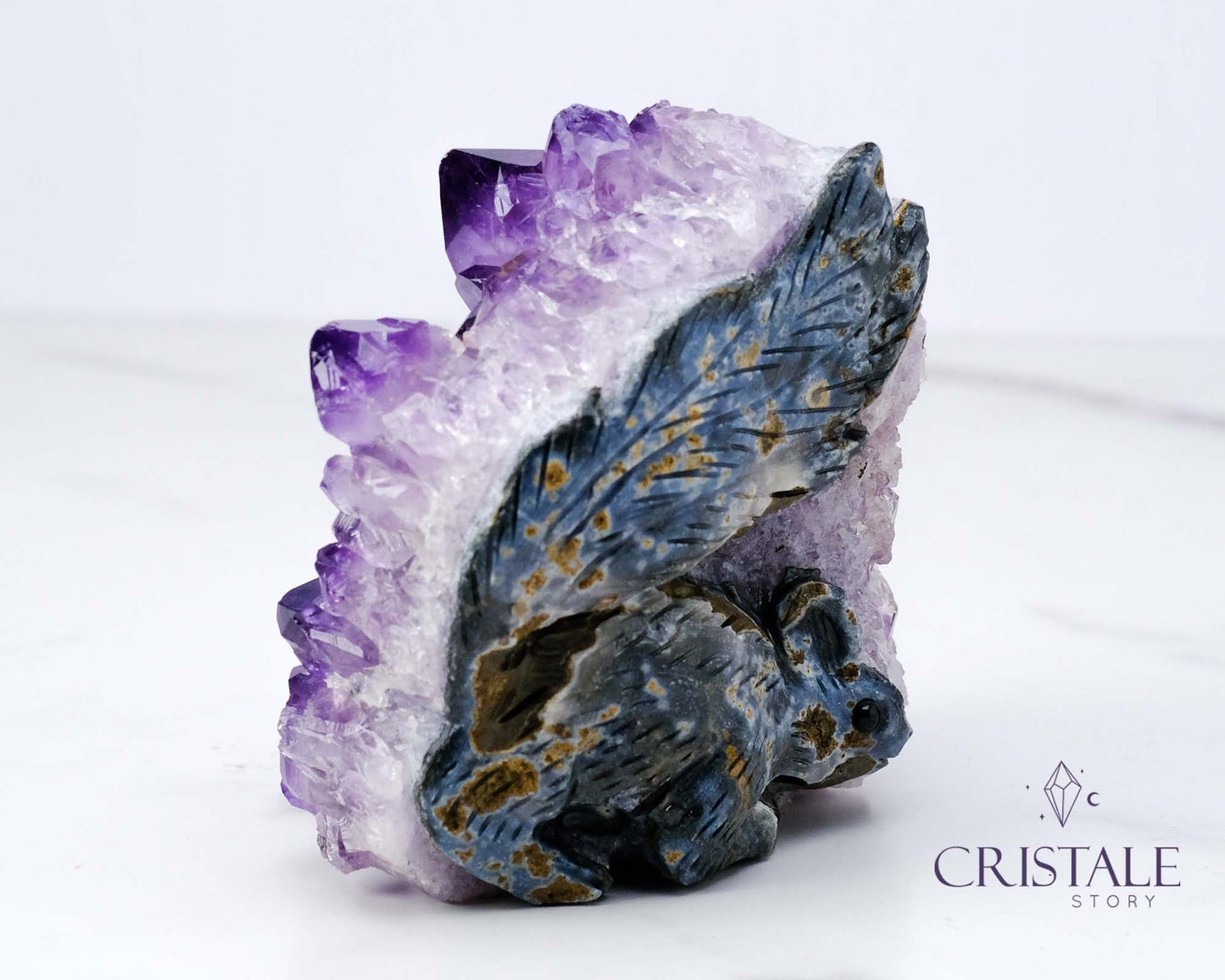 Amethyst Squirrel Shaped Cluster #1