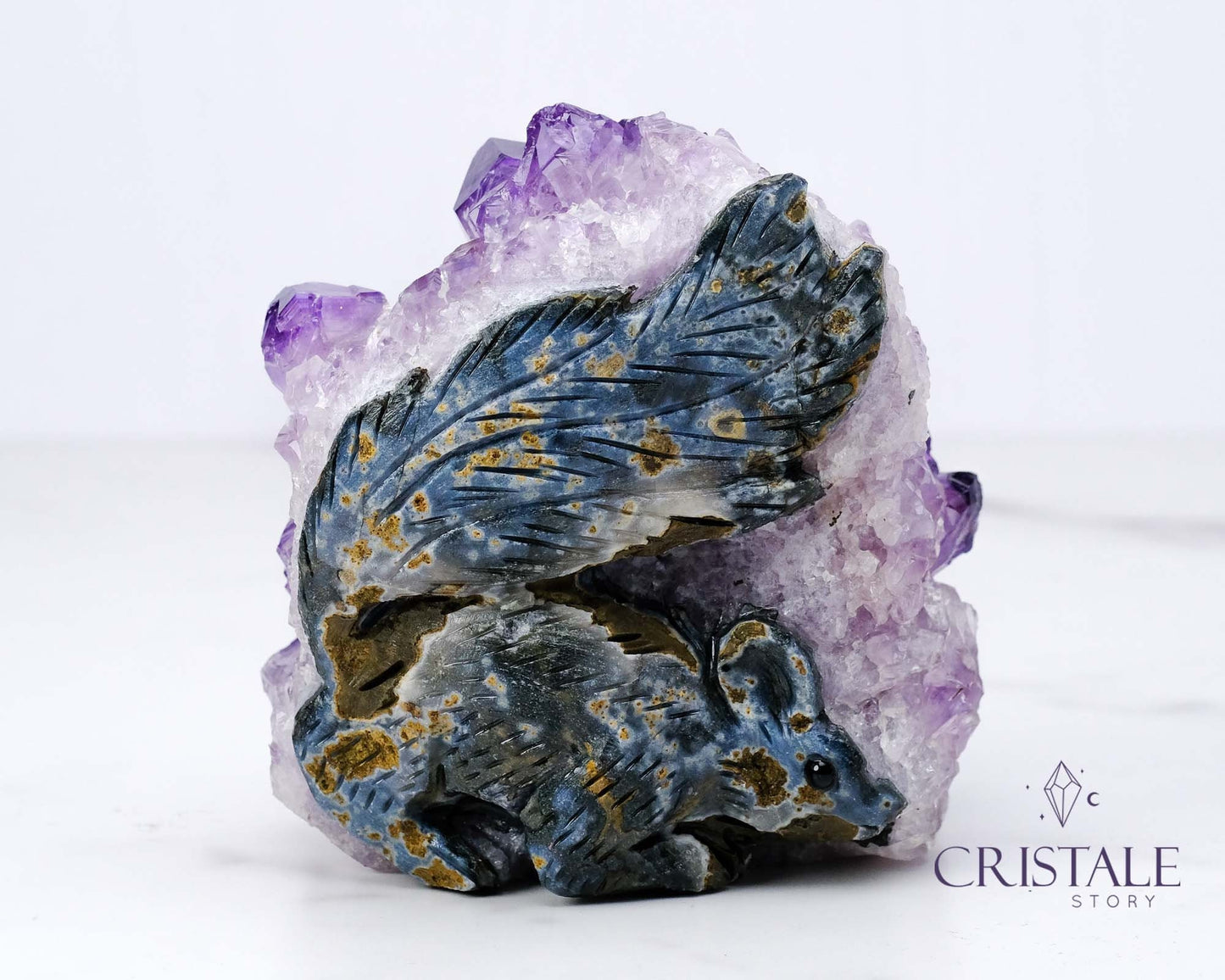 Amethyst Squirrel Shaped Cluster #1