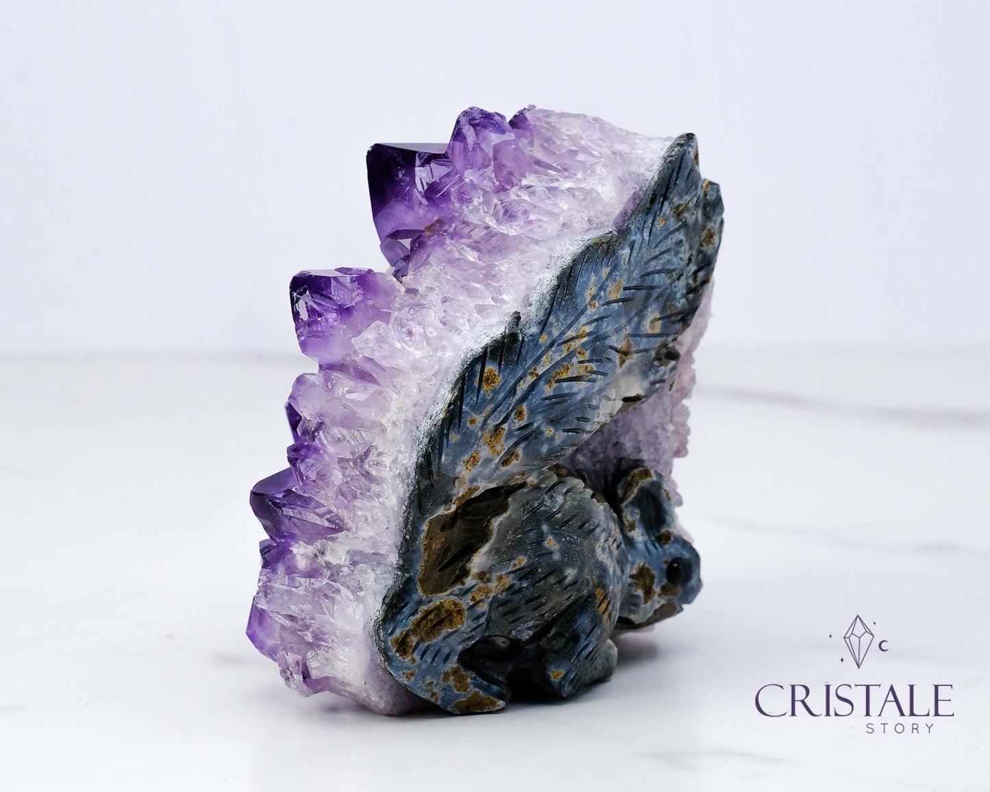 Amethyst Squirrel Shaped Cluster #1