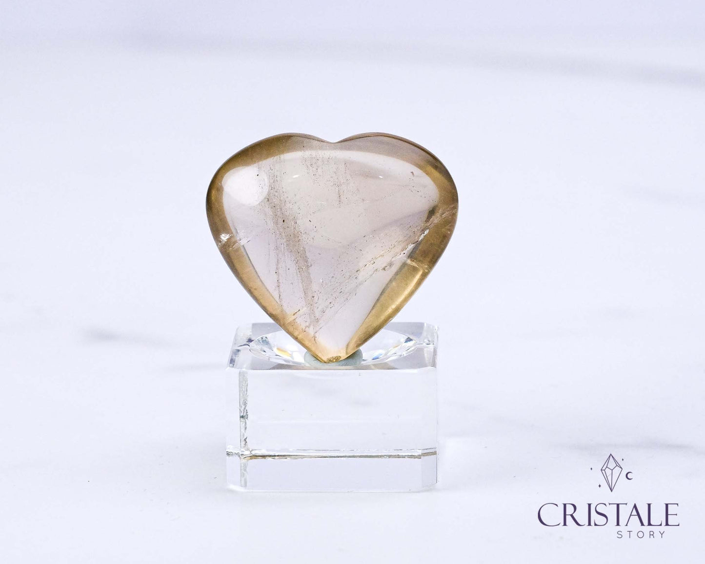 Natural Citrine Heart