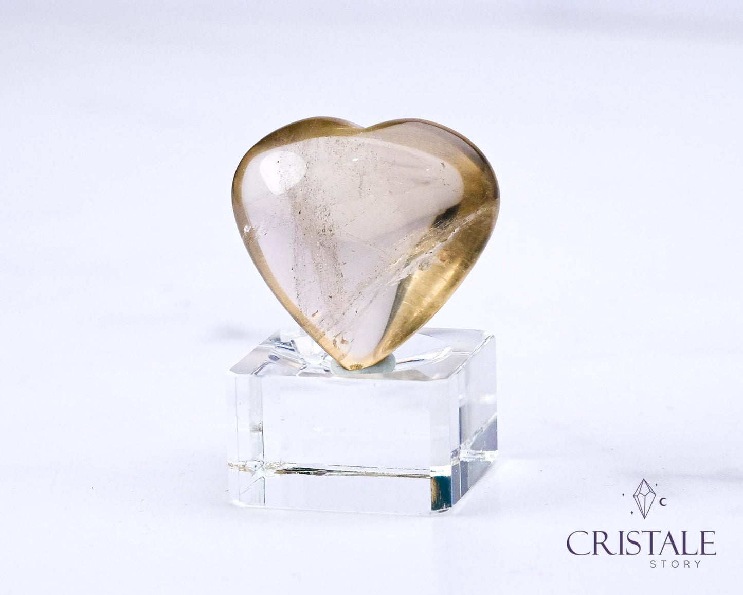 Natural Citrine Heart