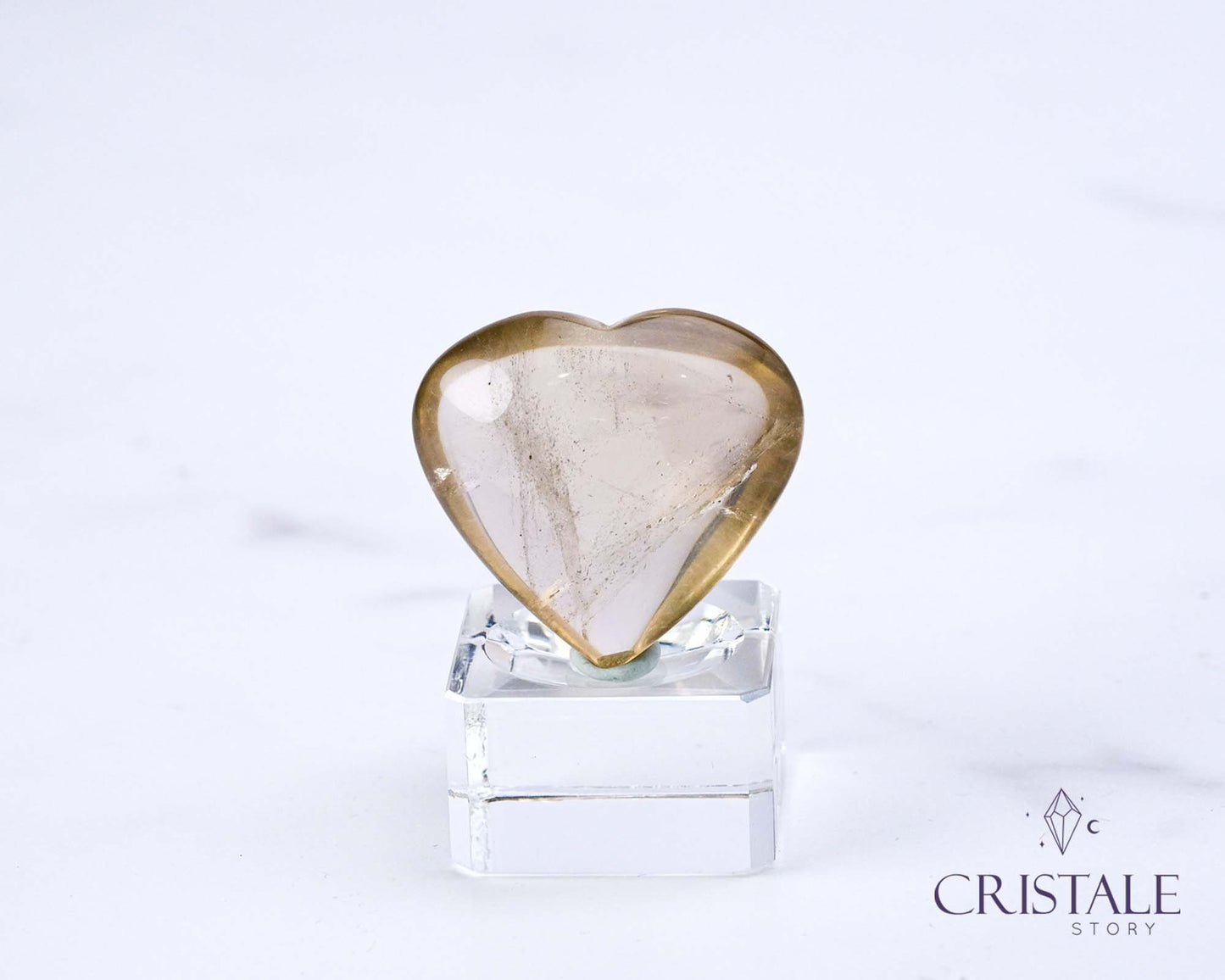 Natural Citrine Heart