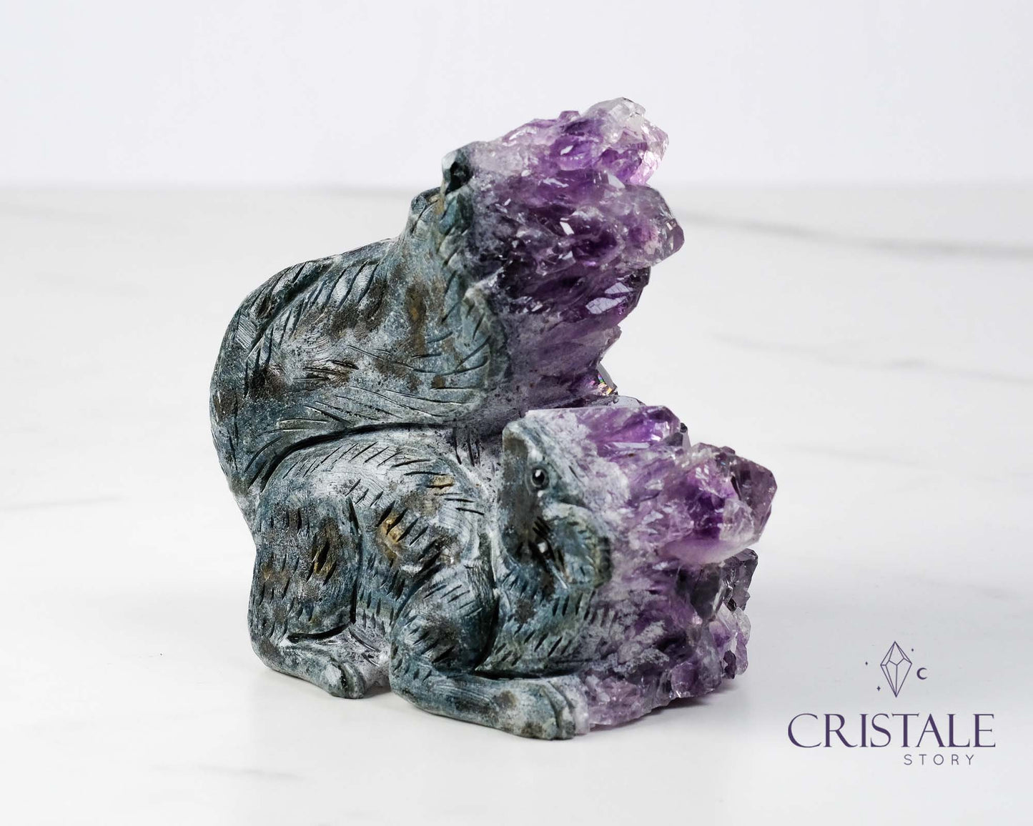 Amethyst Squirrel Shaped Cluster #2