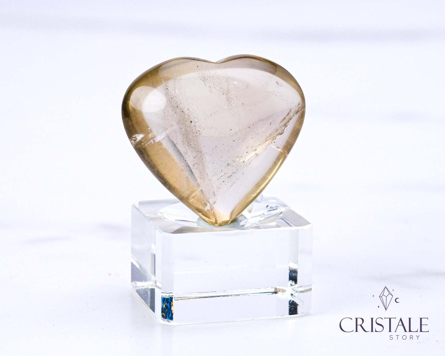 Natural Citrine Heart